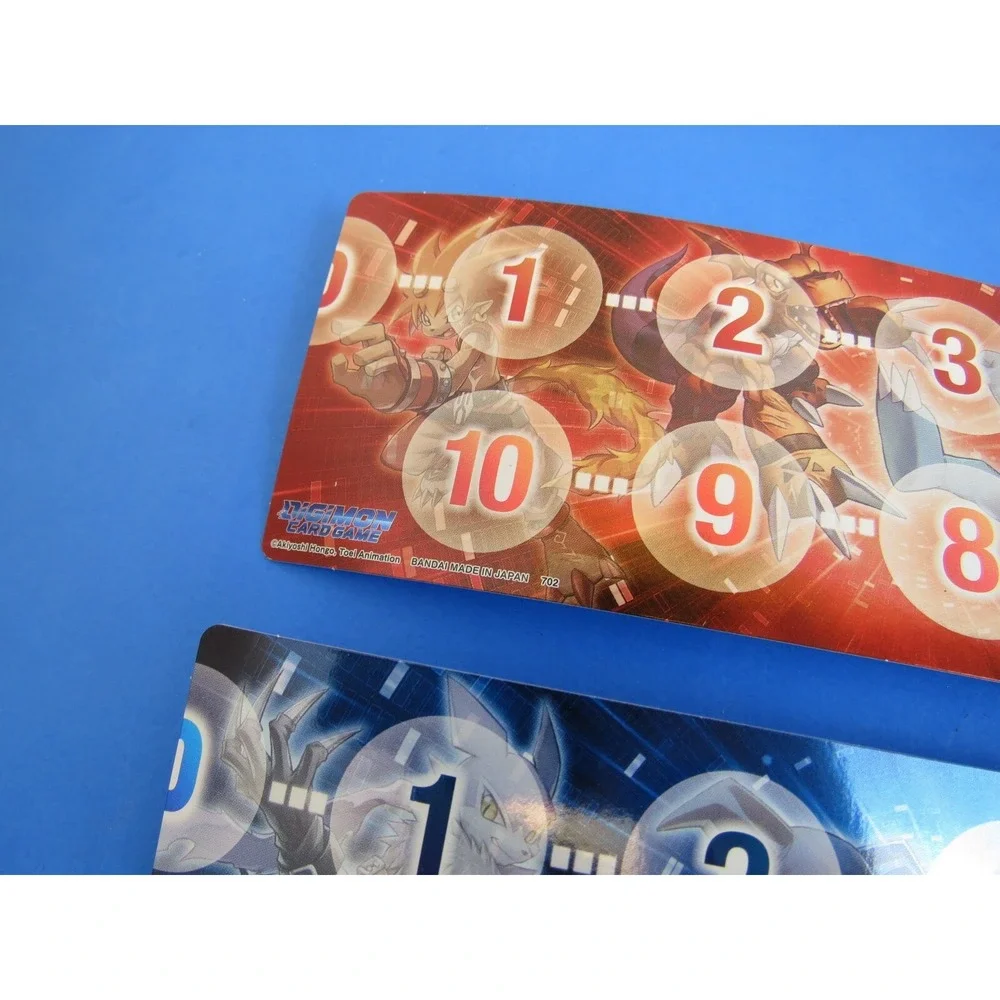 Digimon Memory Gauge Cards Set of 6 TCG CCG Red Blue Bandai Made in Japan